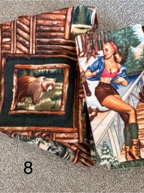 Custom flannel retro cabin/pinup Napkins